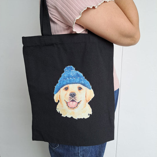Canvas Tote Bag | Dog Design