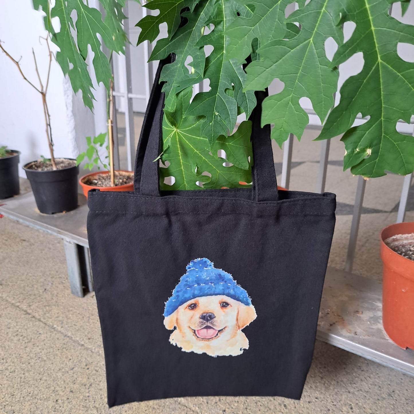 Canvas Tote Bag | Dog Design