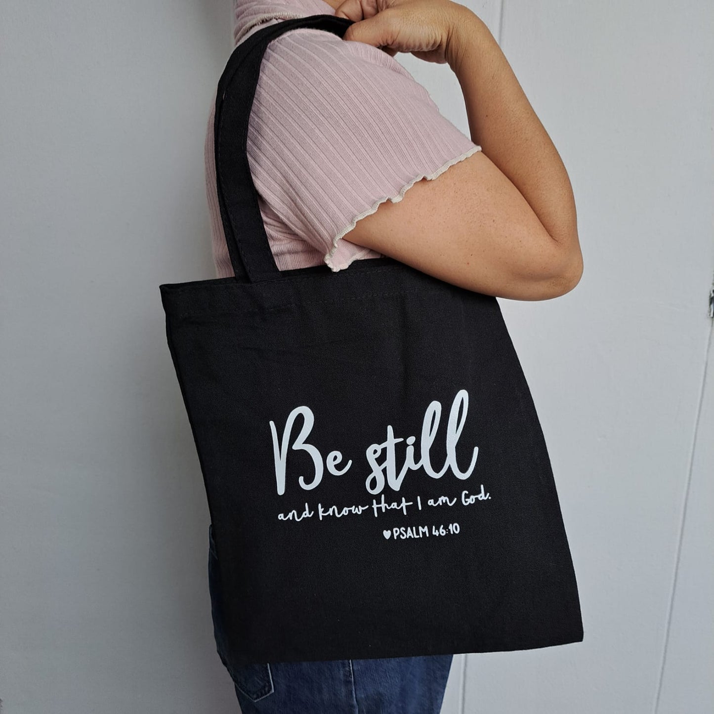 Canvas Tote Bag | Be Still Design